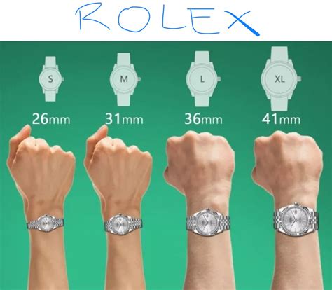 rolex watch measurements